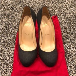 Christian Louboutin Gray wool pumps